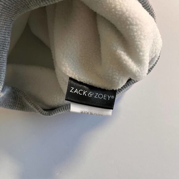 Zack & Zoey Fleece-Lined Grey Dog Hoodie Small/Medium 100% Cotton EUC - Picture 8 of 12